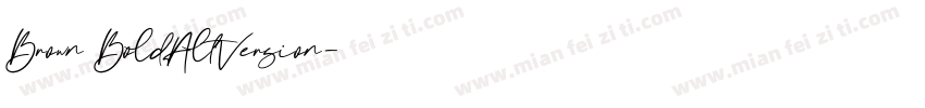 Brown BoldAltVersion字体转换